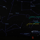 Artist impression of the dust moon in the night sky.